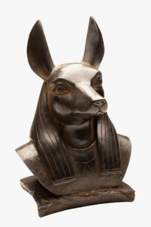 Anubis head statue