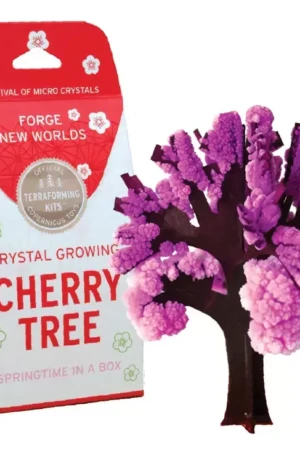Crystal growing cherry tree